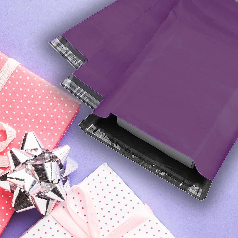20 Poly Mailer Value Pack - Purple (14.5x19”) Qty 20